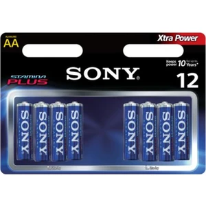 Alkalin 12 Aa Kalem Pil 12 Adet Sony Stamina Plus Pil