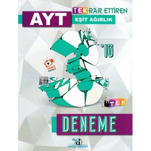 Yayın Denizi Yayınları AYT Eşit Ağırlık Tekrar Ettiren Tek 3'Lü Deneme