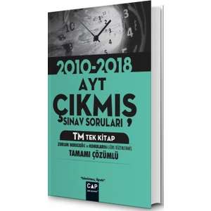 Çap Yayınları AYT TM Tek Kitap Çıkmış Sınav Soruları