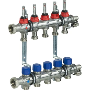 Fraenkische 11 Ağızlı Kollektör Debi Göstergeli Paslanmaz Çelik