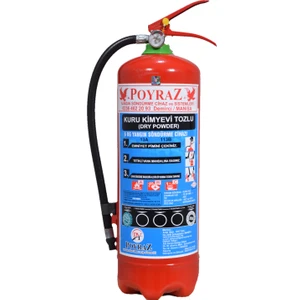 Poyraz Yangın 6 kg Yangın Söndürme Tüpü