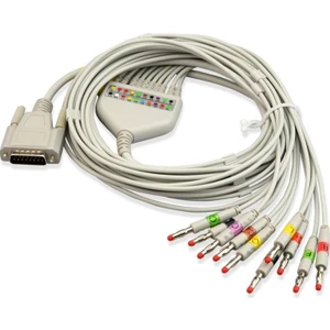 Ekg Kablosu 10 Lead Iec Banana Uçlu Üniversal Tip DB15M Soketli