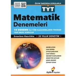 Aydın Yayınları TYT Matematik 10'lu Deneme Sınavı