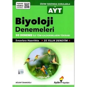Aydın Yayınları AYT Biyoloji 30'lu Deneme Sınavı
