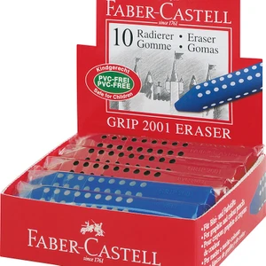 Faber Silgi Grip 2001 Üçgen Kırmızı-Mavi 187101