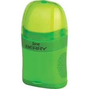 Serve Berry Kalemtraşlı Silgi Yeşil Tekli