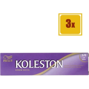 Koleston Tüp Boya 5/0 Açık Kahve 3'lü Set Saç Boyası