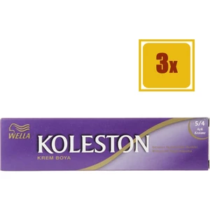 Koleston Tüp Boya Açık Kestane 5/4 3'lü Set Saç Boyası