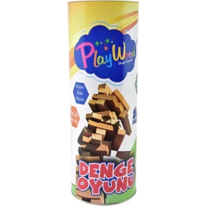 Playwood Silindir Kutuda Ahşap Denge Oyunu