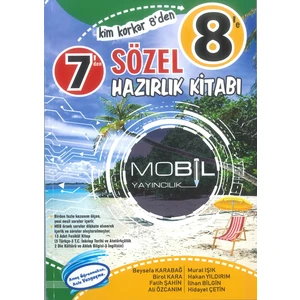 Mobil Yayıncılık 7'den 8'e Sözel Hazırlık Kitabı