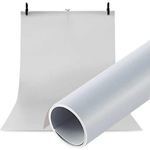 Ürün Fotoğraf Çekim Stüdyo Plastik Fotoğraf Fonu 70X100CM Beyaz + Siyah Fon