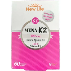 New Life Mena K2 100 Mcg Besin Takviyesi 60 Kapsül