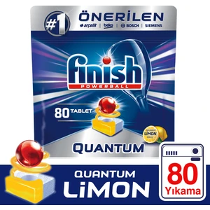 Quantum 80 Tablet Bulaşık Makinesi Deterjanı Limon Ferahlığı