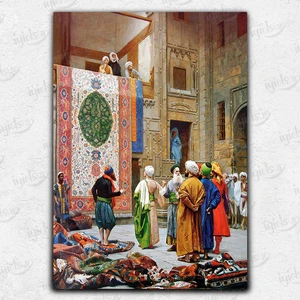 İyi Olsun Halı Tüccarı Oryantalist Kanvas Tablo