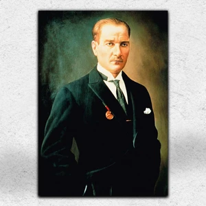 İyi Olsun Mustafa Kemal Atatürk Portre Kanvas Tablo