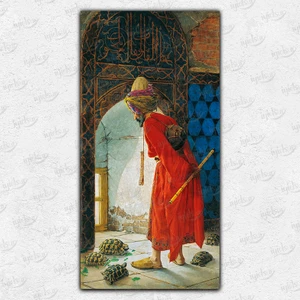İyi Olsun Kaplumbağa Terbiyecisi Kanvas Tablo