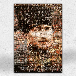 İyi Olsun Atatürk Portre Kolaj Kanvas Tablo