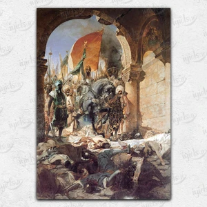 İyi Olsun Fatih'in İstanbul'a Girişi Kanvas Tablo