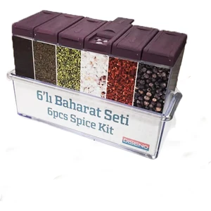 6'lı Baharat Seti Koyu Mürdüm
