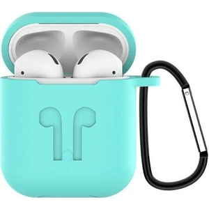 Tonmeister MAKT Apple Airpods Silikon Kılıf ve Kulaklık Askısı Turkuaz