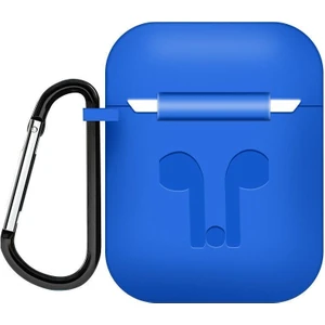 Tonmeister MAKT Apple Airpods Silikon Kılıf ve Kulaklık Askısı Mavi