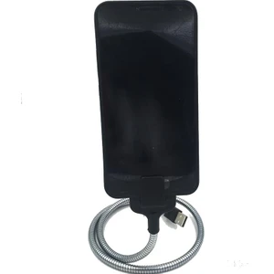 Coverzone Çok Fonksiyonlu Ayarlanabilir Micro Usb Metal Esnek Standı Şarj Kablosu