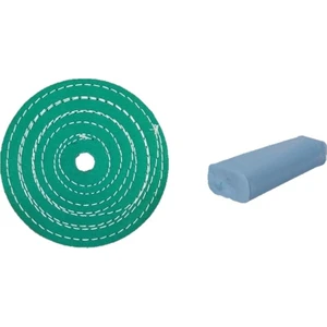 150 mm Dikişli Polisaj Keçesi ve Yıldız Mavi Cila Takımı