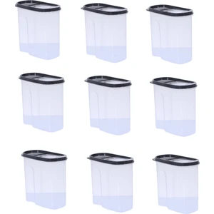 1.7 lt Erzak Kabı 9'lı Paket Gri