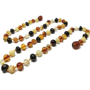 Multicolor Kehribar Yetişkin Kolye - Anne Kolye - Garantili Kehribar Bayan Kolye