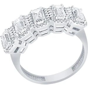 Diamond Line-Gülaylar  14 Ayar Baget taşlı Yüzük