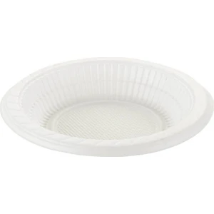 Plastik Tabak Beyaz Ekonomik 17 cm 100lü TM-TBK-0051