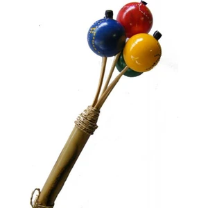 Naturel  Marakas 5 Top - Coloured Children's Ping Pong Shaker