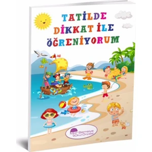 Mor Şemsiye Okul Öncesi Tatilde Dikkat İle Öğreniyorum