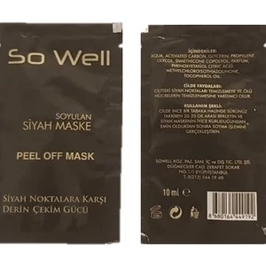 So Well Soyulan Siyah Maske 10 ml