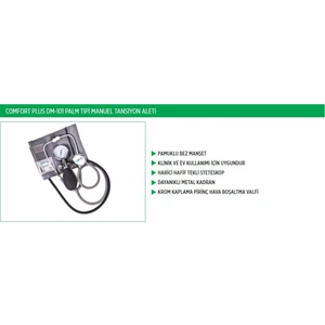 Mekani̇k Steteskoplu Tansi̇yon Aleti̇ Plus DM-101 Palm Ti̇pi̇