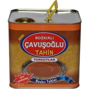 Bozkırlı Çavuşoğlu Odun Ateşinde Karafırın Tahin Çavuşoğlu Kepeksiz Bozkır Tahini Metal Kutu Net:1750 g