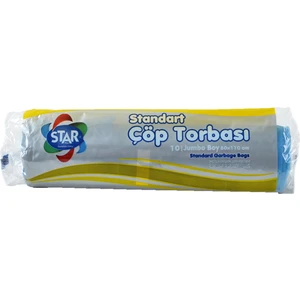 Star Plus Çöp Torbası Jumbo Boy 80X110 Cm. Mavi Renk