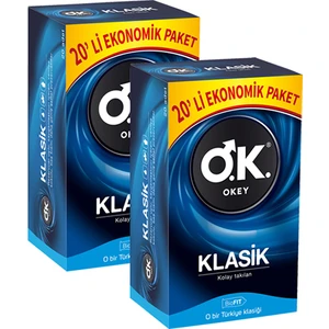 Prezervatif Klasik 20'li x 2 Adet Avantaj Paketi