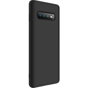 Samsung Galaxy S10 Plus Kılıf Double Dip 360 Protective Siyah