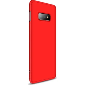 Samsung Galaxy S10E Kılıf Double Dip 360 Protective Kırmızı