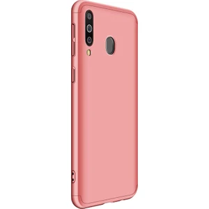 Samsung Galaxy M30 Kılıf Double Dip 360 Protective Rose Gold
