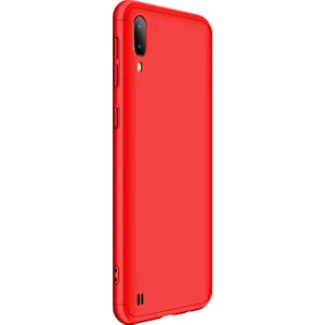 Samsung Galaxy M10 Kılıf Double Dip 360 Protective Kırmızı