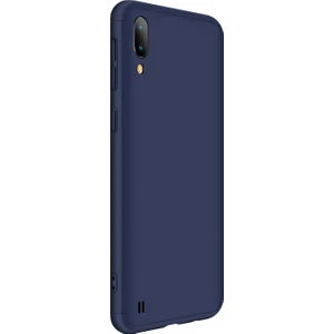 Samsung Galaxy M10 Kılıf Double Dip 360 Protective Lacivert