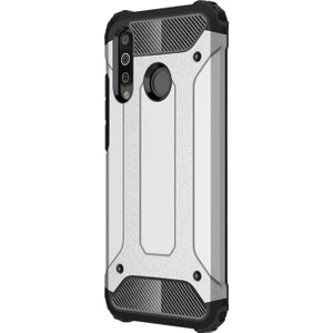Samsung Galaxy M30 Kılıf Rugged Armor Gümüş