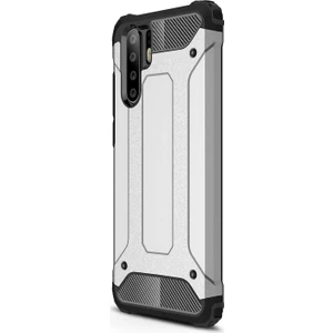 Huawei P30 Pro Kılıf Rugged Armor Gümüş