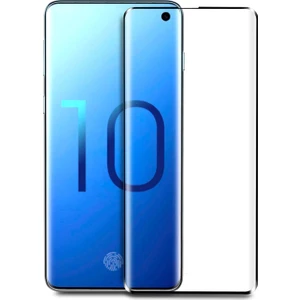 Samsung Galaxy S10 Tam Kaplayan Temperli Cam Ekran Koruyucu Siyah