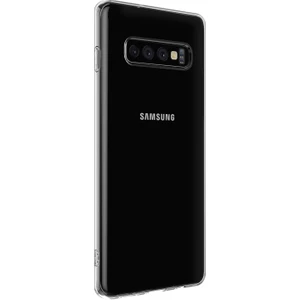 Samsung Galaxy S10 Plus Kılıf Transparent Soft Beyaz