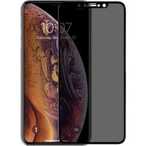 Apple iPhone XR Privacy 5D Gizlilik Filtreli Cam Ekran Koruyucu Siyah