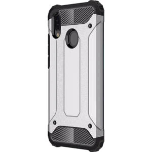 Samsung Galaxy A20 Kılıf Rugged Armor Gümüş