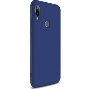 Xiaomi Redmi Note 7 Kılıf Double Dip 360 Protective Lacivert